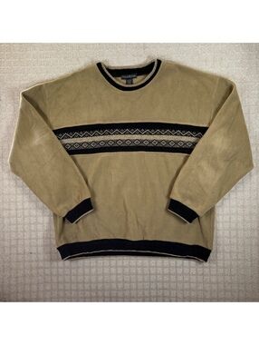 WindRiver beige fleece pullover sweatshirt xl canada made
